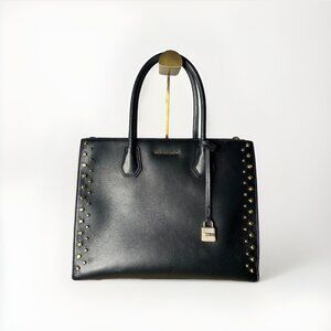 Michael Kors Mercer Large Studded Leather Tote